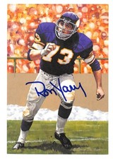 Ron Yary Autographed Goal Line Art Card GLAC Vikings PSA/DNA