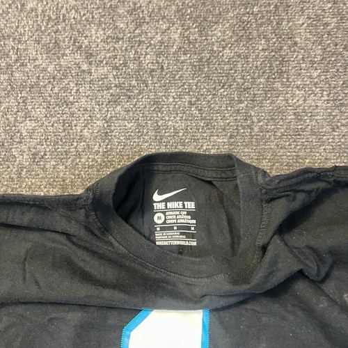 Nike Carolina Panthers Shirt Men's Medium Black Cam Newton Short Sleeve Retro - Picture 5 of 7