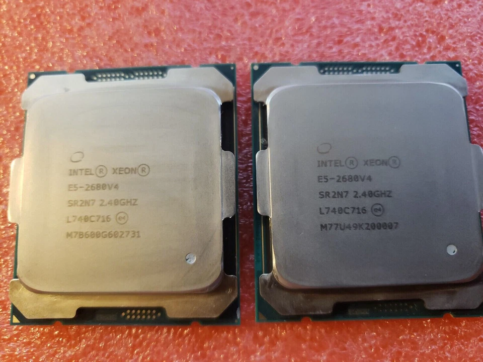 Matched Pair Intel Xeon E5-2690 V4 E5-2680 V4 E5-2660 V4 E5-2650V4 LGA2011-3 CPU - Image 3 of 4