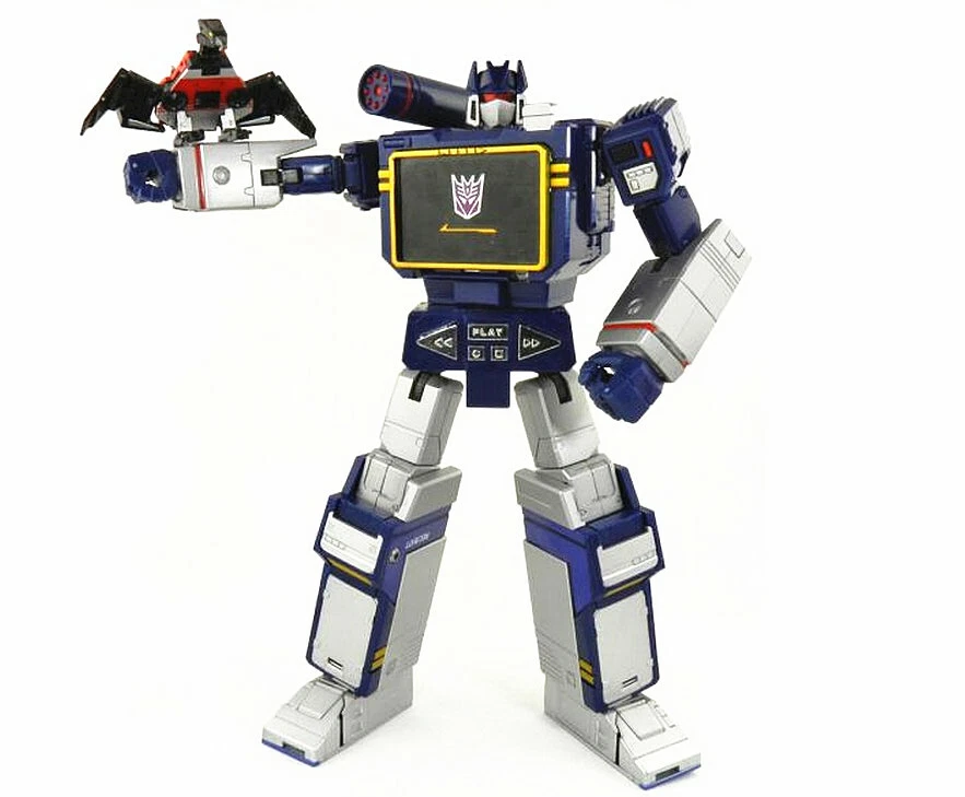 Transformers Masterpiece MP13 Soundwave Cassette Laserbeak 10" Action Figure Toy - Image 2 of 4