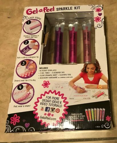 Gel-A-Peel Accessory Sparkle Craft Kit w/ 3 Gel tubes NEW in box - Picture 1 of 1
