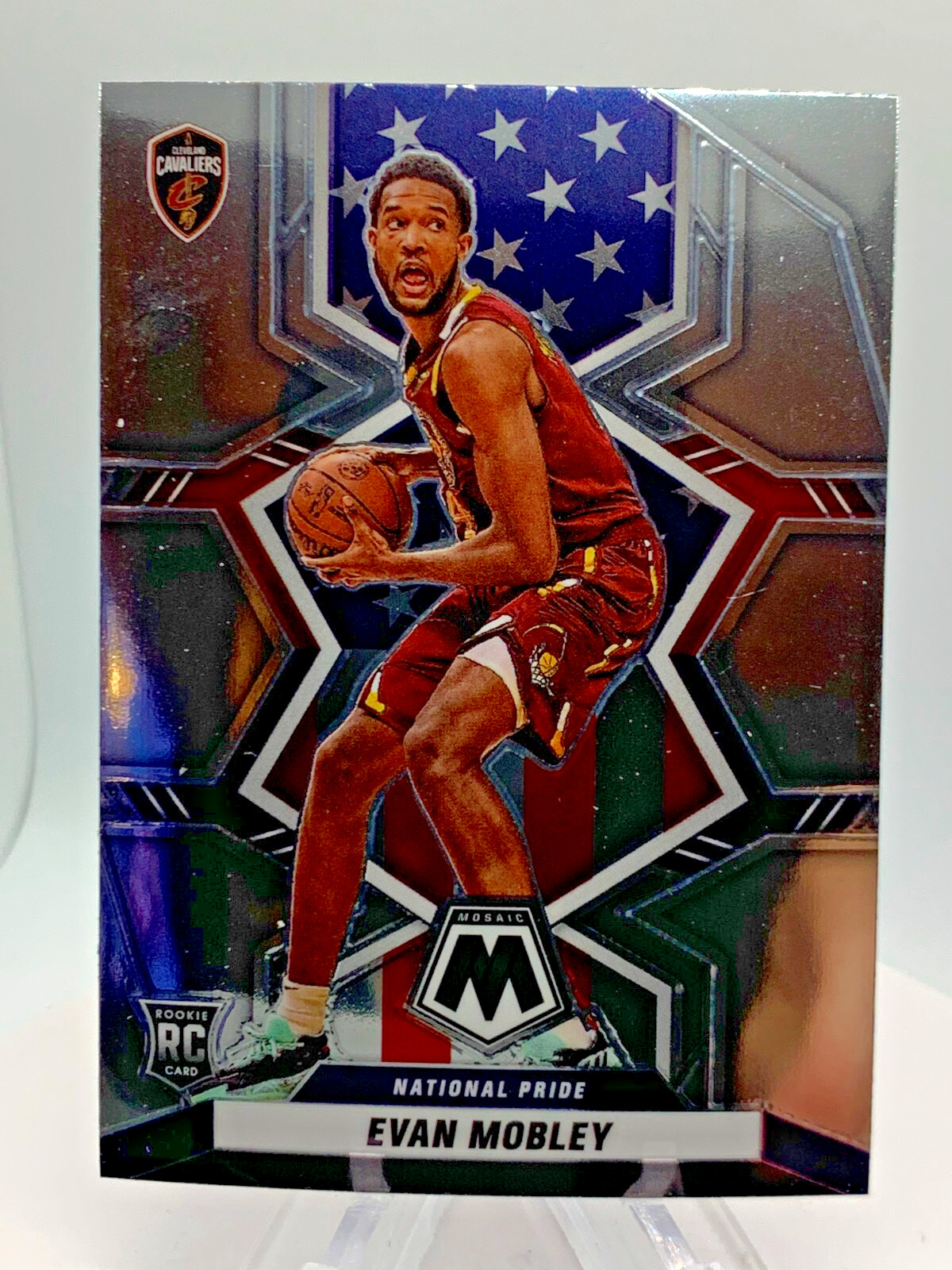 2021-22 Panini Mosaic - National Pride Evan Mobley #258 (RC)