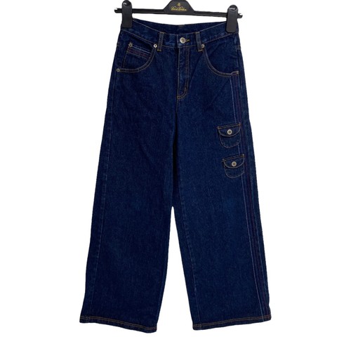 American Girl Junior Girl's Wide Leg Denim Jeans With Pockets Size 12 - Picture 8 of 8