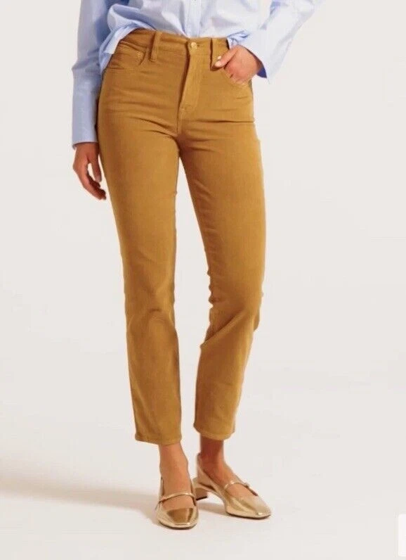 J Crew AB651 NWT Size 26 Vintage Slim-Straight Corduroy Pants in Golden  Brandy