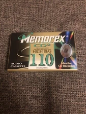 Cassette-Memorex CD2 High Bias 110- New Sealed-MULTIPLE Cassette's SHIP FREE!