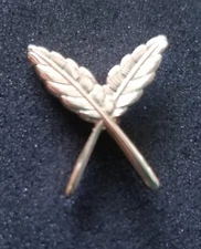 Officer Secretary Lapel pin  Masonic Mason Crossed Quills Gold