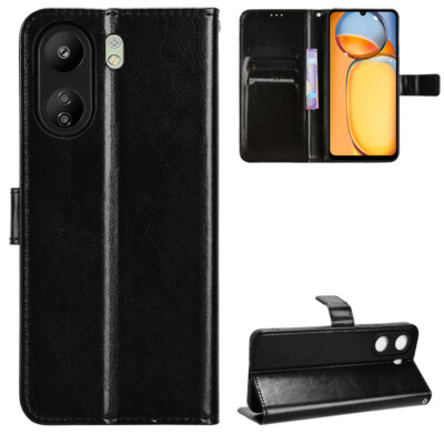 Magnetic Flip Stand Card Slots Wallet Phone Case For Redmi 13C K70 Xiaomi 14 Pro
