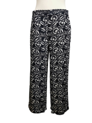 Aniston casual airy trousers, black patterned, size 44