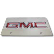 Gmc 3d Emblem Mirrored Chrome Stainless Steel License Plate Official Licensed Gmc 3d Emblem Mirrored Chrome Stainless Steel License Plate Official Licensed