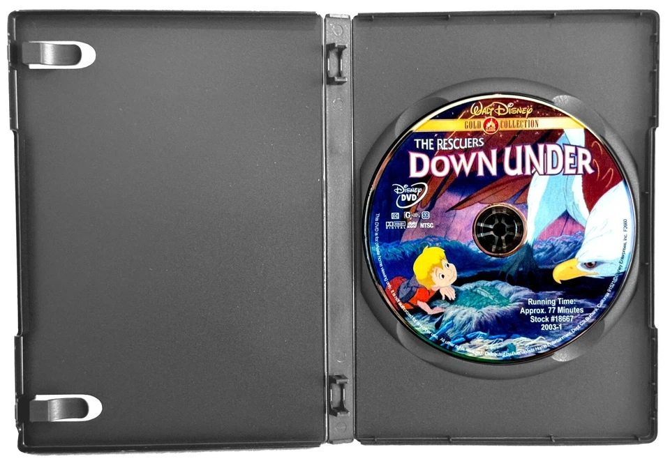 Walt Disney's: The Rescuers Down Under (DVD, 1990, Gold Coll) Like New w/ Slip ! - Image 4 of 4