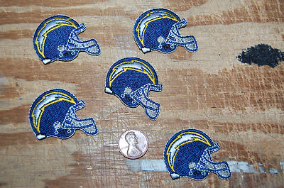 Los Angeles Chargers 1 1/2'' Patch 1988-2006 Helmet Logo Football 5 Patch Lot