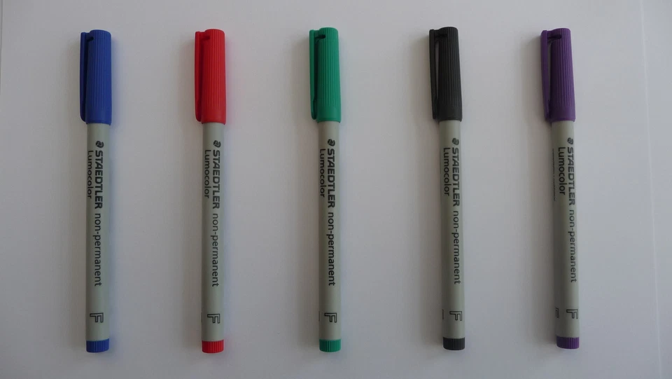 STAEDTLER LUMOCOLOR NON PERMANENT MARKER IN SINGLES - Many Colours and Widths