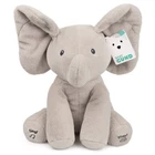 GUND Flappy The Elephant Animated 11" Let's Play Peek-a-Boo Musical Plush Toy