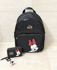 Disney Minnie Mouse Backpack & Zip Around Tri Fold Wallet *Primark*-NEW