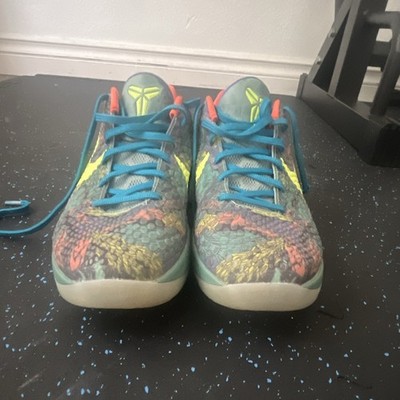 Nike Kobe 6 Men's Multicolor Snakeskin Low Top Lace Up Basketball Sneakers