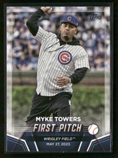 Myke Towers 2024 Topps First Pitch #FP-2 Chicago Cubs