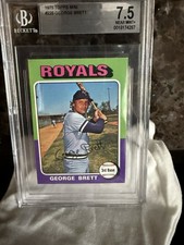 1975 Topps Mini #228 George Brett Rookie Royals 7.5 Beckett HOF