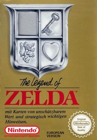 Nintendo NES - Legend of Zelda 1 + Karte PAL-B mit OVP OVP besch&auml;digt