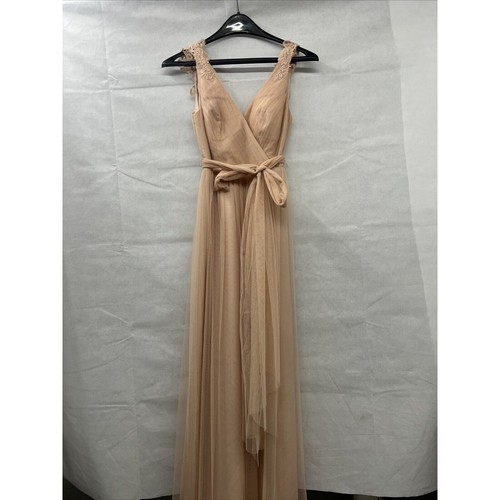 Neuf Anthropologie Bhldn Marine Pippa Robe Par Watters Sz 4 S Lacets Rose Chair - Photo 4 sur 9