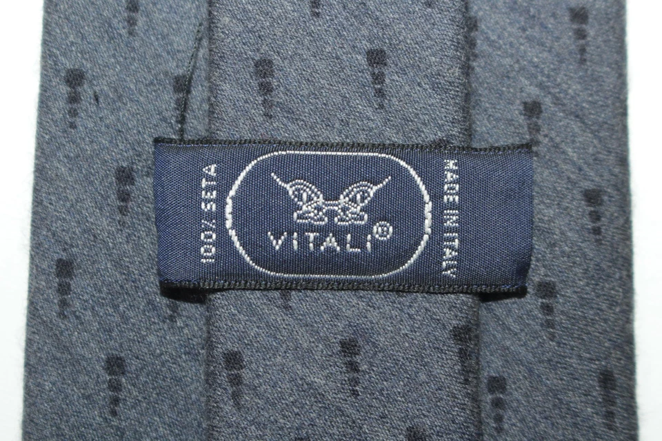 VITALI Wool Silk tie Made in Italy F84725 - Image 4 of 4