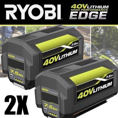 2PACK For Ryobi 40V OP40753VNM 7.5 Ah Lithium-Ion Battery 40 Volt OP4050 OP40602