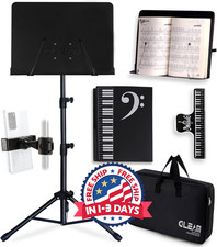 Atril Partituras Para Musica De Partitura Stand Plegable Portatil Soporte Kit