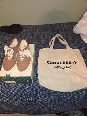 Golf Le Fleur Converse Naut 1 Brown Size 10 Mens WITH Converse le fleur tote bag