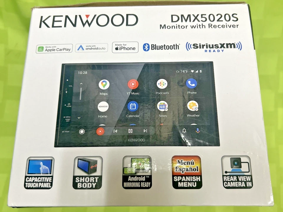 Kenwood 6.75" Touchscreen Apple CarPlay Android Auto Bluetooth Multimedia Stereo - Image 2 of 4