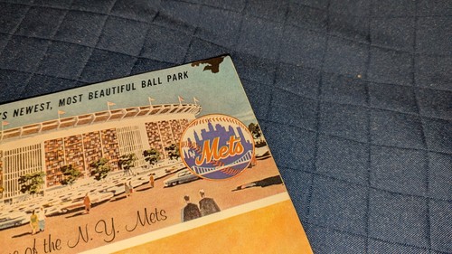 June 11 1964 New York Mets vs Cubs Baseball Scorecard Program Pages Loose - Picture 2 of 6