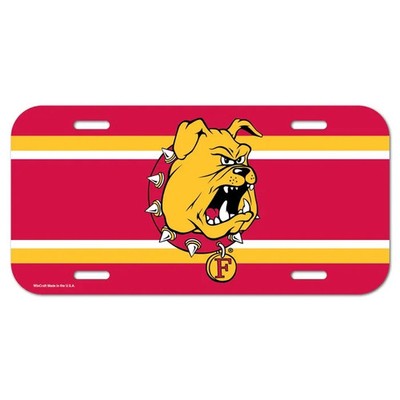 Ferris State University Bulldogs Plastic License Plate