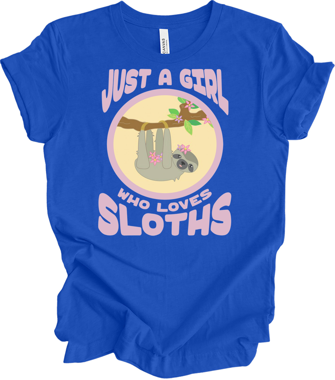 Just A Girl Who Loves Sloths Cute T-Shirt image 9