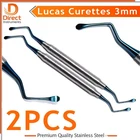 Lucas Bone Curette 3mm – Serrated Surgical Spoon Curette Periodontal Dental