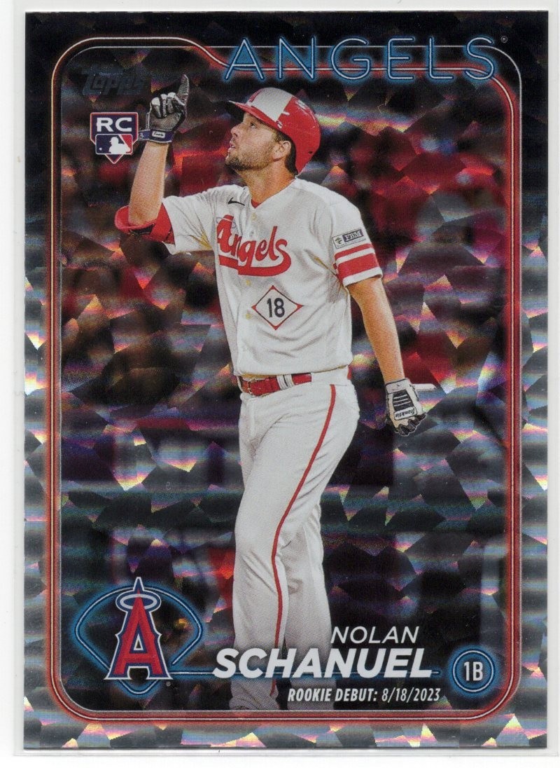 2024 Topps Update #US193 Nolan Schanuel Silver Crackle Foilboard RD