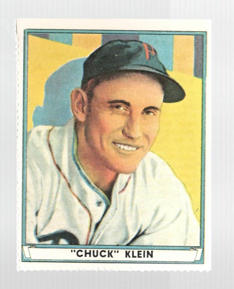 1982 Dover 1941 Play Ball Reprint Chuck Klein Philadelphia Phillies #60 NM
