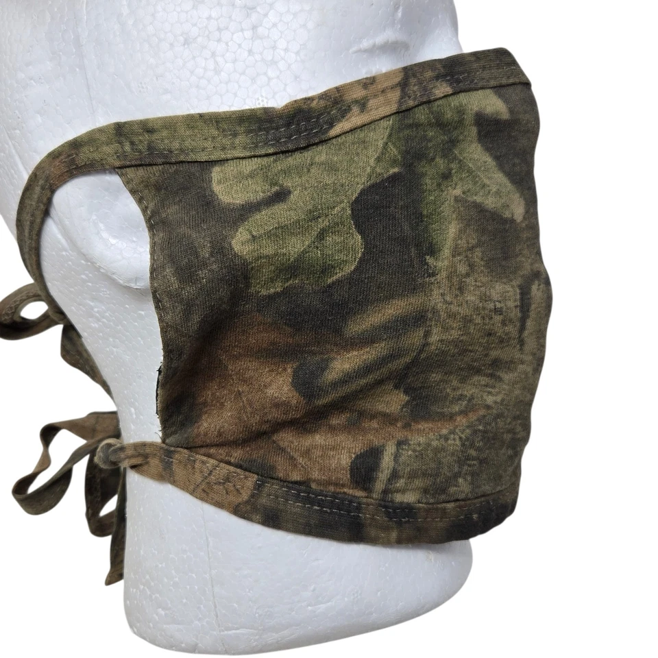 Cabela’s Hunting Face Mask Made In USA Vintage Camo - Image 2 of 4