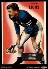 1955 Bowman #21 Lee Riley Lions RC Detroit AUTHENTIC