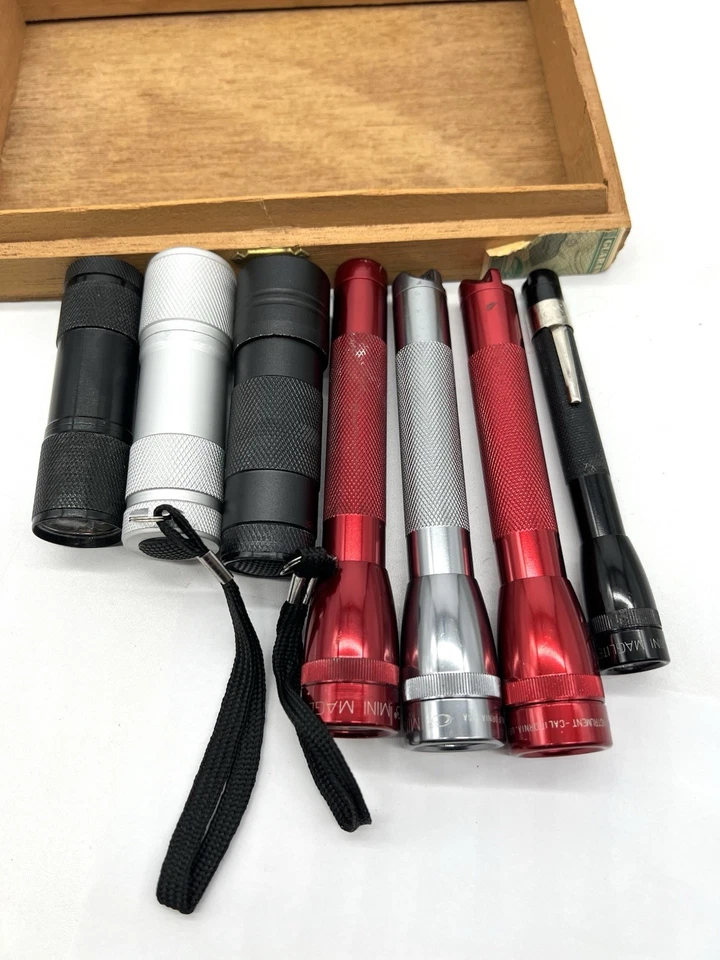 Lote de 7 Mini Maglites y Mini Linternas *Se envía Rápido Foto 2 de 4