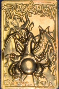 Pokemon 23k Gold Plated Trading Card Charizard