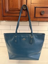 Authentic Coach Women's City Tote Bag Teal Gorgeous Tote Purse