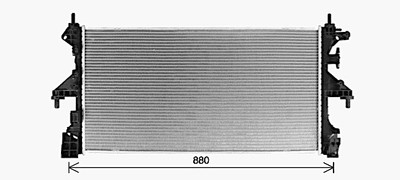 AVA QUALITY COOLING CN2320 Kühler, Motorkühlung für CITROËN,FIAT,PEUGEOT