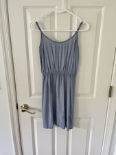 Blue And White Knee Length Sleeveless Sundress Old Navy Size Small