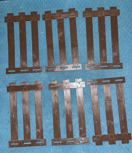 Marx Johnny West 6 Piece Corral Fence Panels For Horse Set.