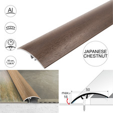  ALUMINIUM WOOD EFFECT DOOR FLOOR EDGING  BAR-TRIM-THRESHOLD-50mm            A65