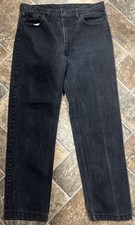 VTG Levis 505xx Black Jeans Mens 36x32 Straight Charcoal Denim Made in USA
