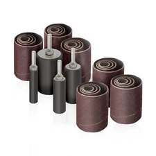 28pk Sanding Drum and Sleeves Set, Spindle Sander Attachment for Drill and Dr...