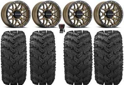 Raceline Krank 14''Bronze Wheels 26''Reptile Tires Can-Am Commander Maverick
