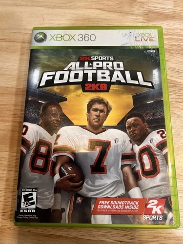 2K Sports All-Pro Football 2K8 Xbox 360 Multiplayer Online Sports 2007