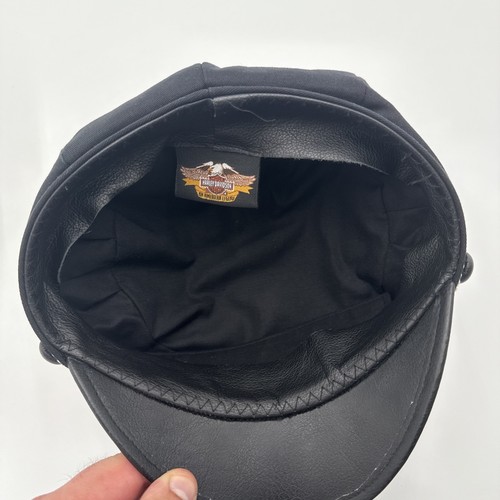 DE COLECCIÓN HARLEY DAVIDSON BIKERS CAPITÁN SOMBRERO GORRA CON BANDERA AMERICANA PIN TALLA M - Imagen 11 de 11
