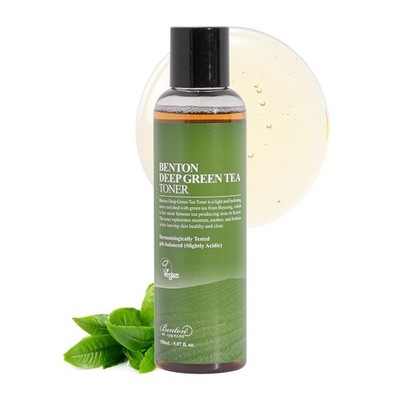 Benton Deep Green Tea Toner 5.07 fl oz/150 ml Dermatologically Tested | BB 2/28