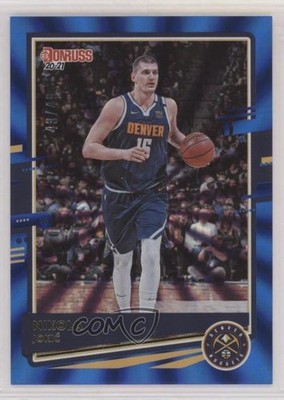 2020-21 Panini Donruss Blue Laser 43/49 Nikola Jokic #7 04u1